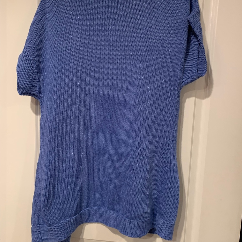 Cold water creek periwinkle blue sweater vest M - Picture 4 of 4